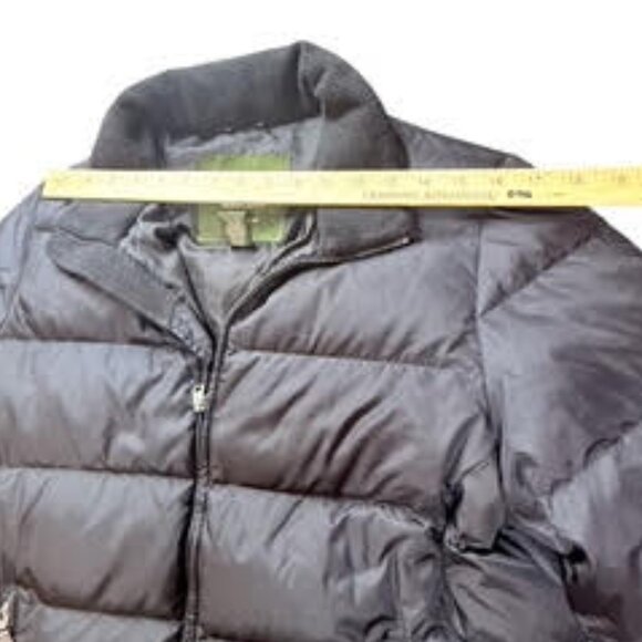 Eddie Bauer Black Goose Down Puffer Jacket Zip Front Warm Coat Women's Medium - Picture 6 of 14